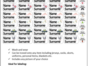 Labels for Clothing and other items